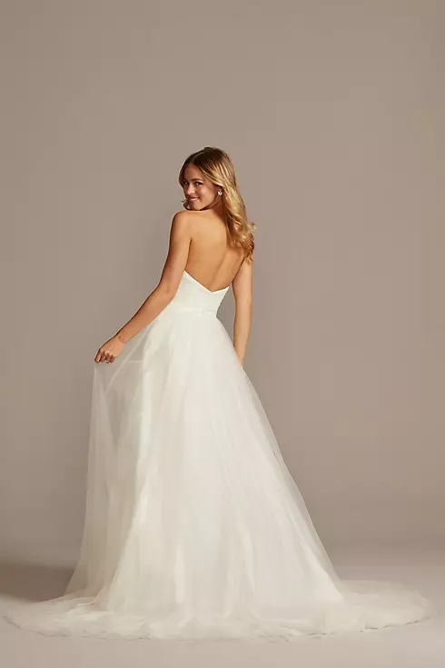 Strapless Sweetheart Tulle Wedding Dress Image 2