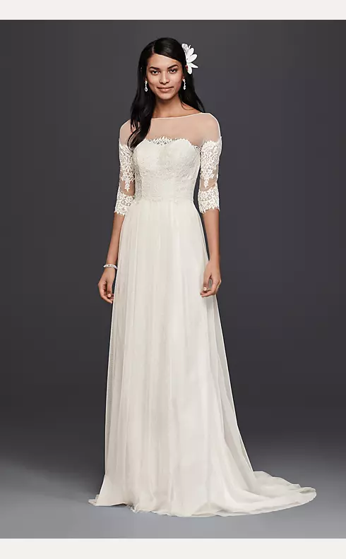 Wedding Dress with Lace Sleeves  Image 1