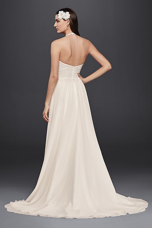Lace Halter Wedding Dress Image 5