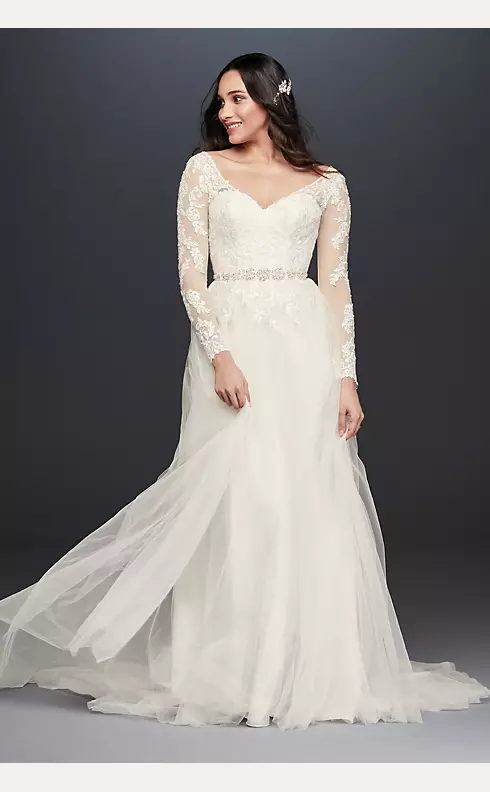Long Sleeve Wedding Dress With Low Back