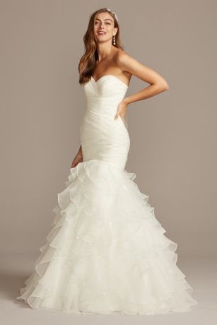 cheap trumpet wedding dresses