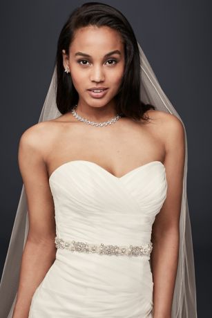 Organza Mermaid Wedding Dress with Ruffled Skirt | David's Bridal