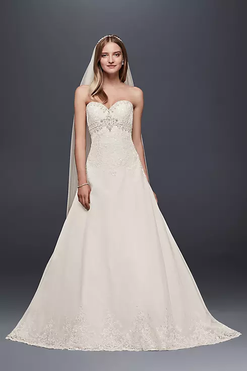 As-Is Organza Wedding Dress with Removable Straps Image 3