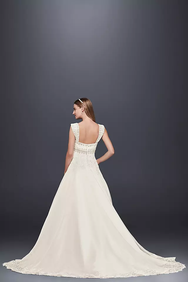 As-Is Organza Wedding Dress with Removable Straps Image 2