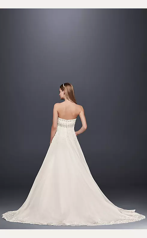 As-Is Organza Wedding Dress with Removable Straps Image 4