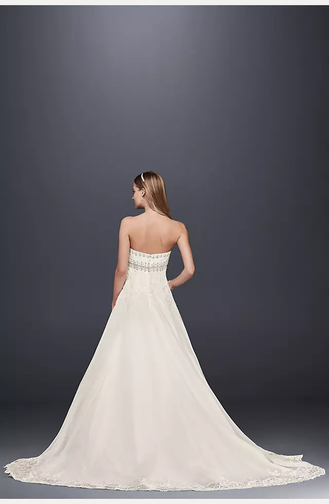 As-Is Organza Wedding Dress with Removable Straps Image 4