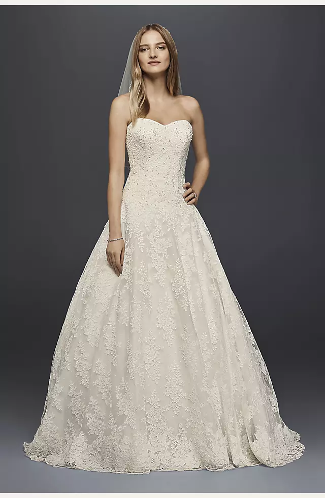 Allover Beaded Ball Gown Wedding Dress Image