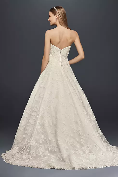 Allover Beaded Ball Gown Wedding Dress Image 2