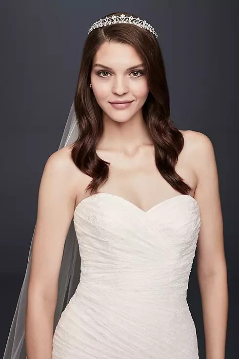 As-Is Allover Lace Petite Mermaid Wedding Dress Image 3