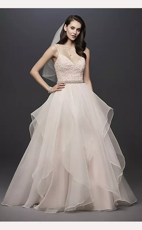 As-Is Garza Ball Gown Wedding Dress with Straps Image 1