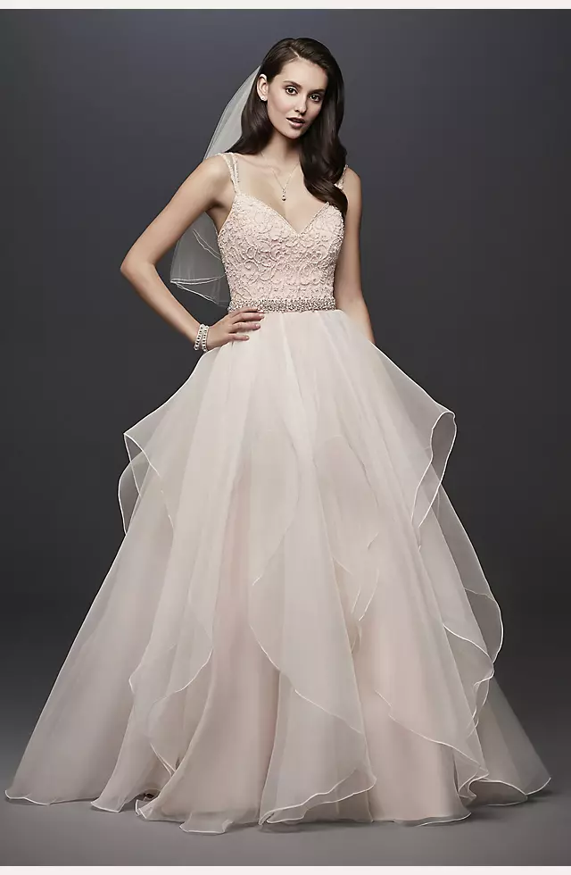 As-Is Garza Ball Gown Wedding Dress with Straps Image