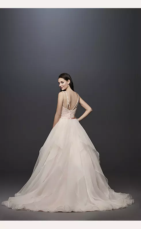 As-Is Garza Ball Gown Wedding Dress with Straps Image 2