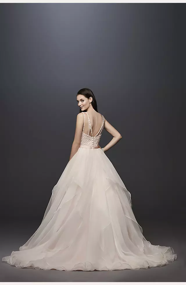 As-Is Garza Ball Gown Wedding Dress with Straps Image 2