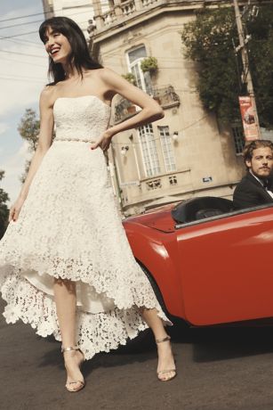 Red High Low Wedding Dress