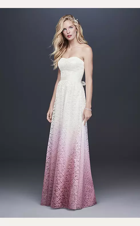 Ombre Lace A-line Wedding Dress Image 1