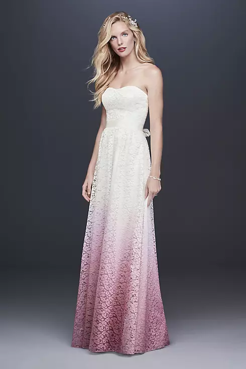 Ombre Lace A-line Wedding Dress Image 1
