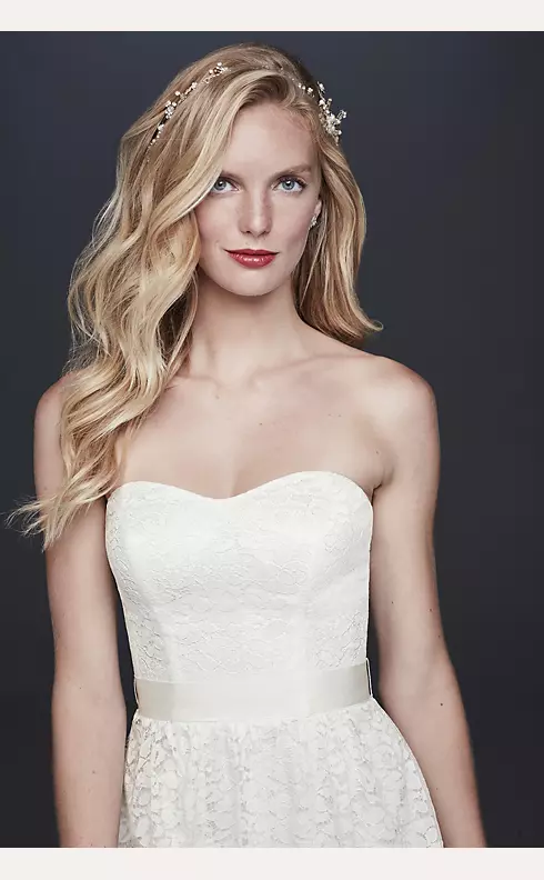 Ombre Lace A-line Wedding Dress Image 3