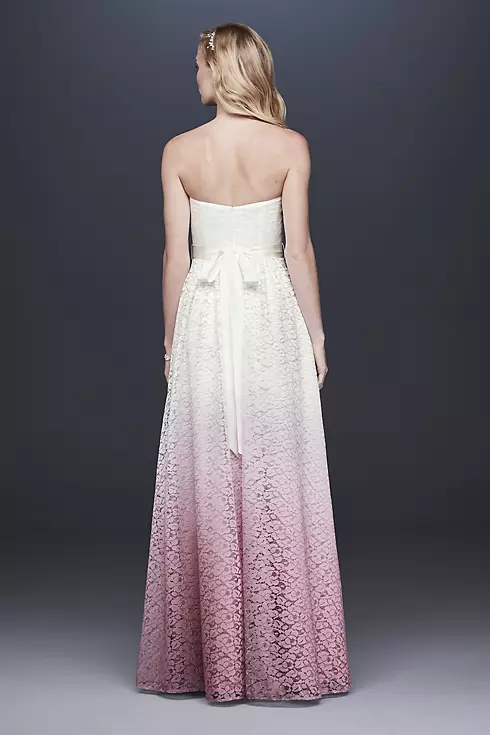 Ombre Lace A-line Wedding Dress Image 2