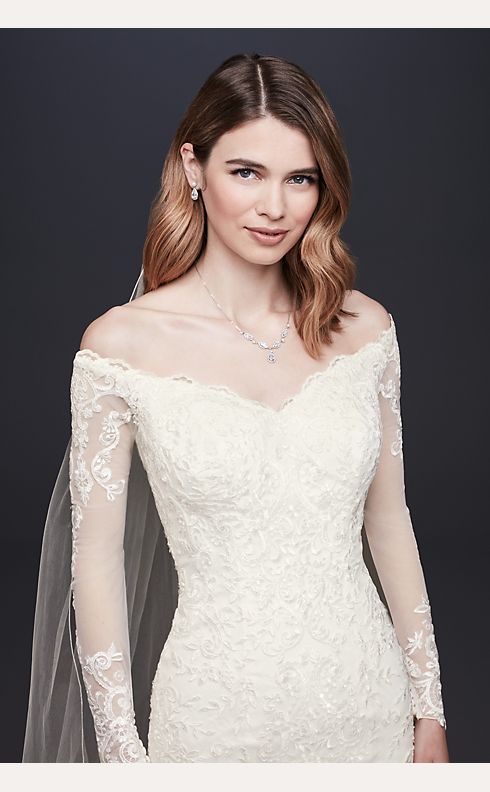 As-Is Long Sleeve Petite Wedding Dress | David's Bridal