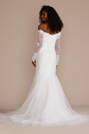 Cap Sleeve Trumpet Wedding Dress