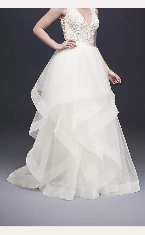 Tiered Tulle Ball Gown Wedding Skirt  Image 1