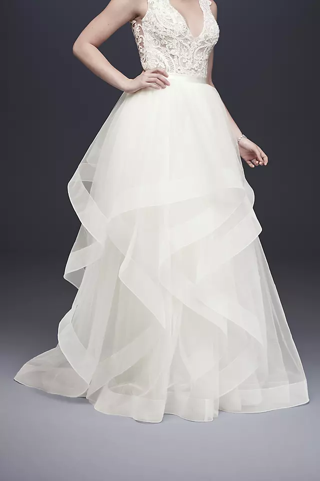 Tiered Tulle Ball Gown Wedding Skirt  Image 1