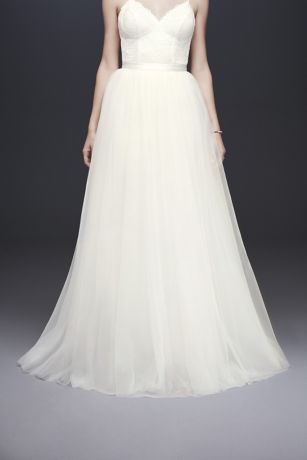 Long Separates Wedding Dress - David's Bridal Collection