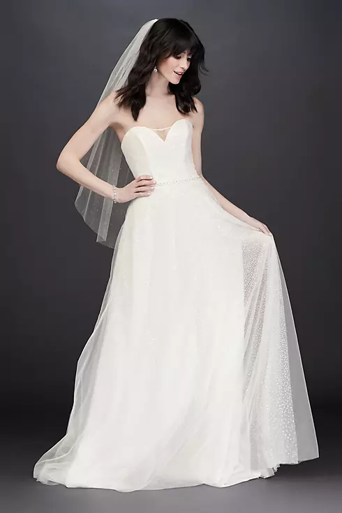 As-Is Gradient Glitter Tulle Wedding Dress Image 3