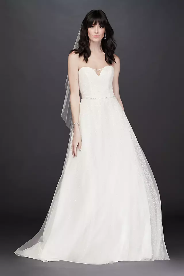 Gradient Glitter Tulle Wedding Dress Image
