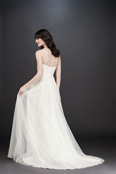 Gradient Glitter Tulle Wedding Dress Image 2