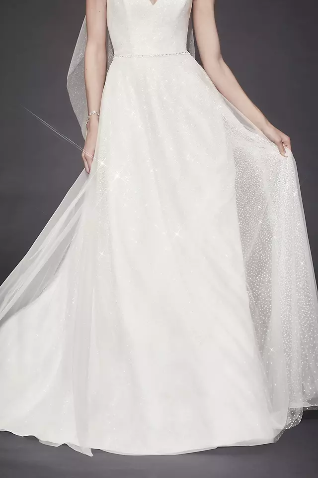 As-Is Gradient Glitter Tulle Wedding Dress Image 4