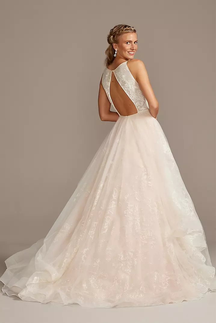 As Is Glitter and Tulle Layered Wedding Dress | David's Bridal As Is Glitter and Tulle Layered Wedding Dress | David's Bridal