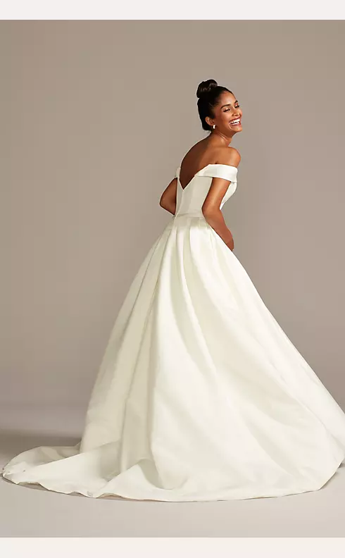 Satin Off-the-Shoulder Corset Dress I Satin Bridesmaid Dresses