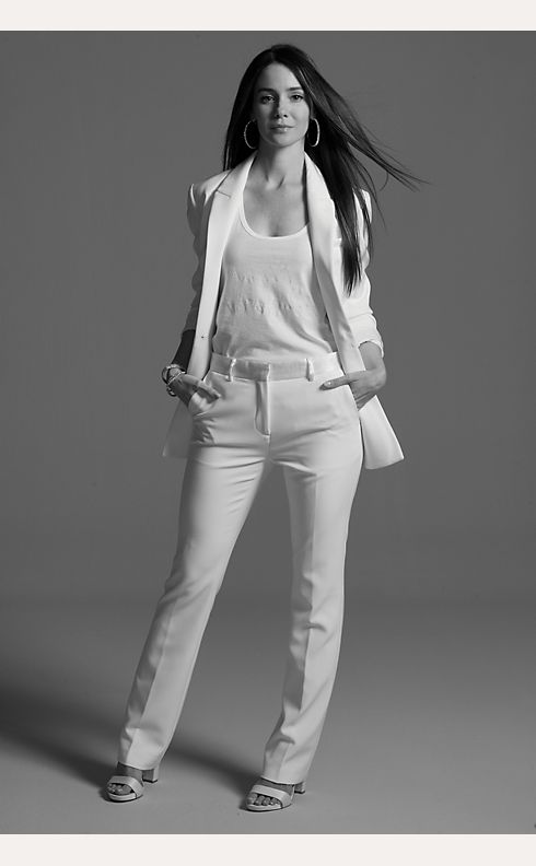 Single Button Relaxed Fit Suit Jacket | David's Bridal
