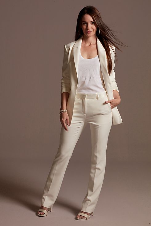 Single Button Relaxed Fit Suit Jacket Image 21