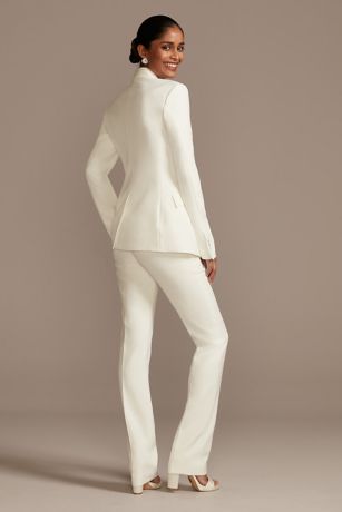 Single Button Relaxed Fit Suit Jacket