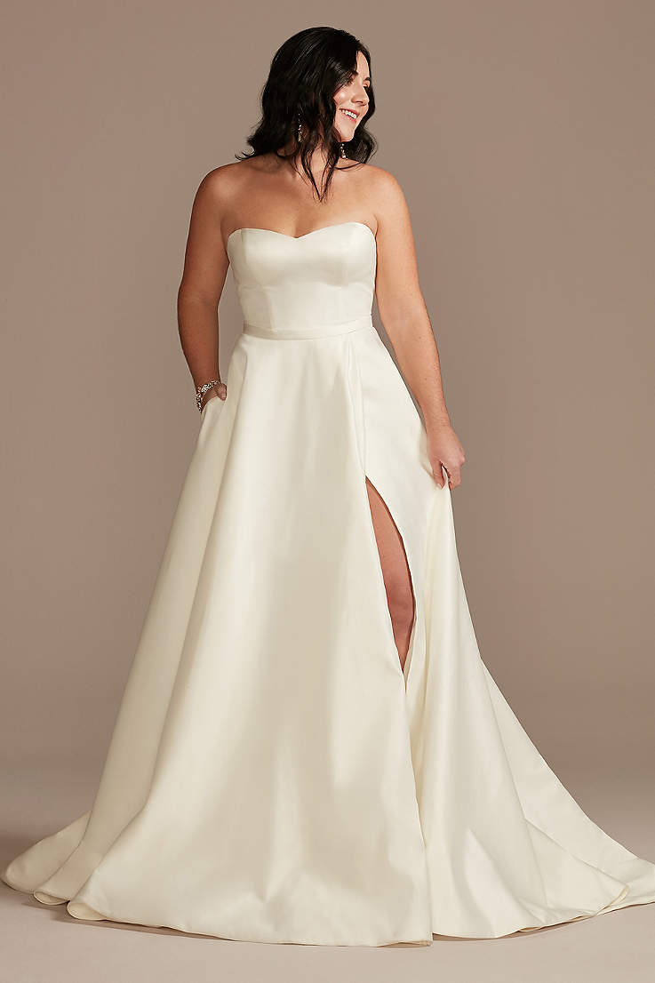  Champagne and Ivory Wedding Dress