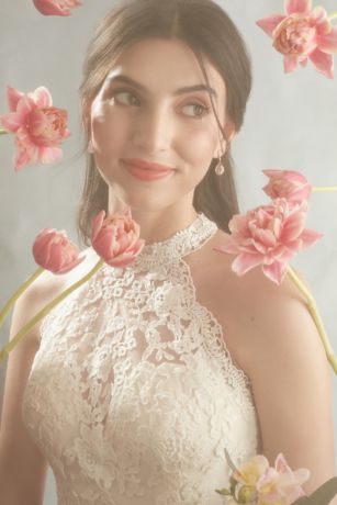 david's bridal high neck