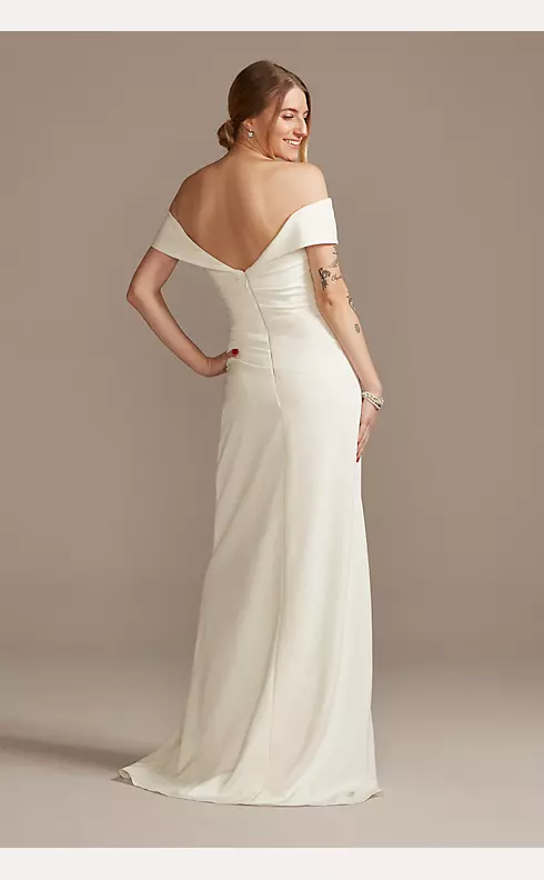 Crêpe gown in white - CO
