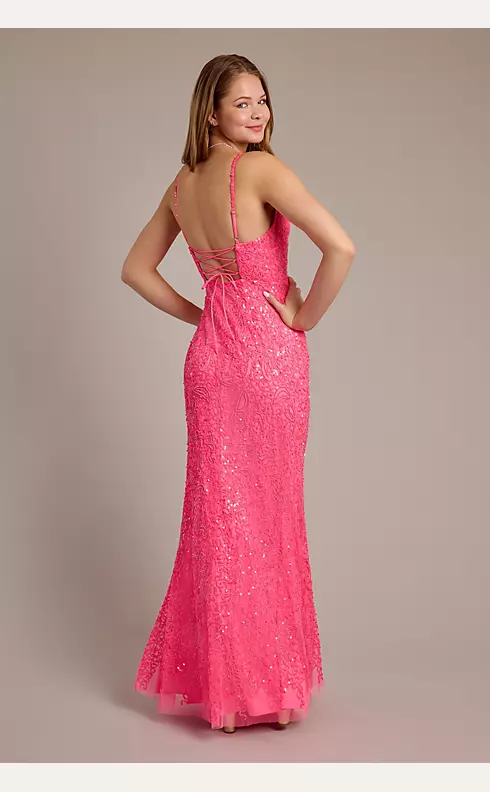 NWT David's Bridal Prom Dress High-Low sz 5/6 Pink Keyhole