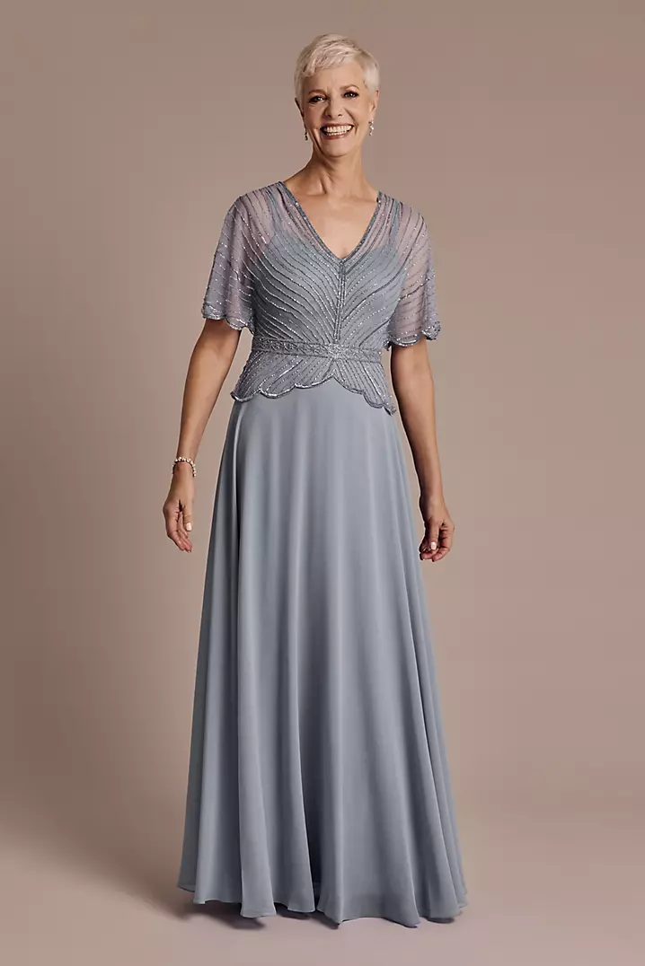 peplum bridal dress wedding - Katharine - S / US6 / EU36 / UK10 / (Bust 35, Waist 28,5 Inch) the fitted bodice features a sleek high neckline with a keyhole slit and a flattering peplum waist Beaded Peplum A-Line Dress with