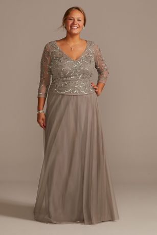 plus size mom of the bride dresses