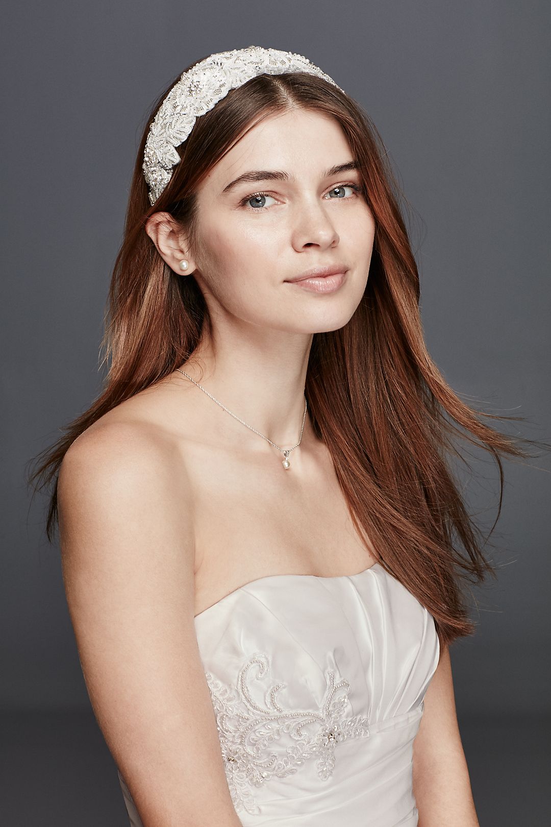 Beaded Lace Headband Image 1