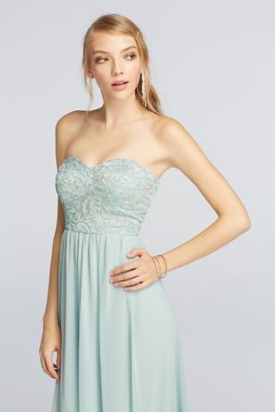 Bodice Chiffon Prom Dresses