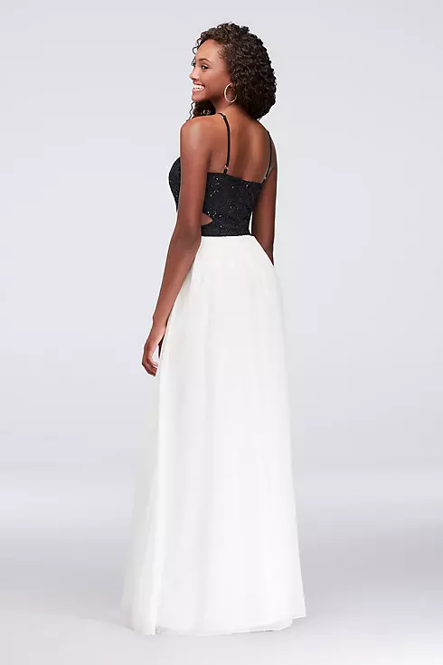 Sequin Lace and Chiffon Infinity Cutout Gown Image 2