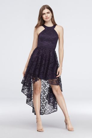 Floral Lace Halter Dress