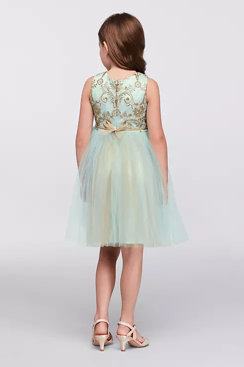 Layered Tulle Dress with Embroidered Bodice Image 2