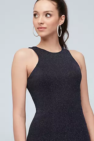 high slit tank dress Mod-o-doc Side Slit Tank Dress Women's Dress Washed Ebony : MD (US 8-10)