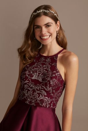 david's bridal high neck