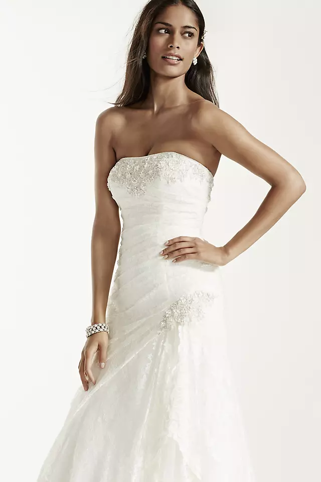 Lace A-line Gown with Side Split Image 5